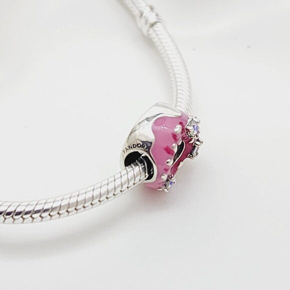 Pandora Donut Sterling Silver Charm - Picture 5 of 6